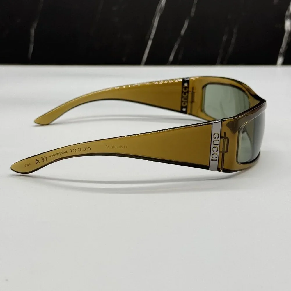 NEW GUCCI BROWN GREEN UNISEX SUNGLASSES GUCCI GG1492S 003